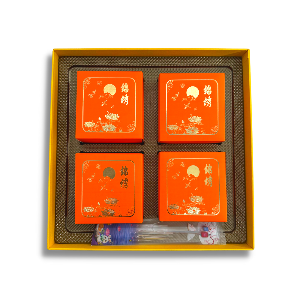4s Mooncake Box - 12 Pcs-inside
