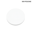 5.5" waterproof anti-leak white sealing round paper, leak-proof barrier for bubble tea shops and cafes - 14cm 500 pcs bulk pack