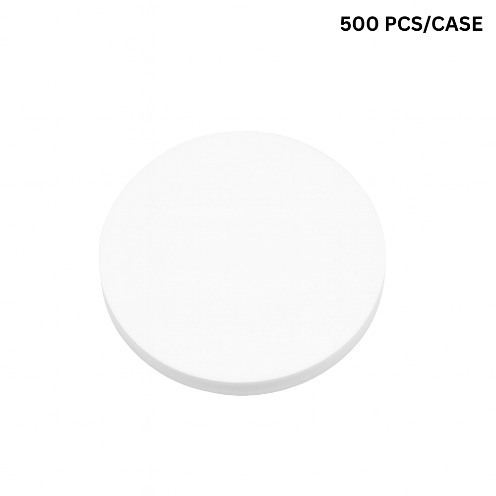 5.5" waterproof anti-leak white sealing round paper, leak-proof barrier for bubble tea shops and cafes - 14cm 500 pcs bulk pack