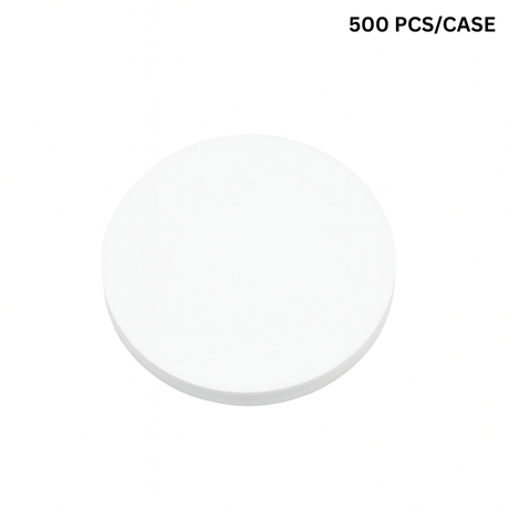 5.5" waterproof anti-leak white sealing round paper, leak-proof barrier for bubble tea shops and cafes - 14cm 500 pcs bulk pack
