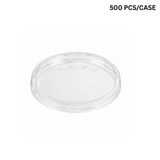 53241FL | 117mm PET Flat Lid | Fit 53244 24oz Round Salad Container (Lids Only) - 500 pcs