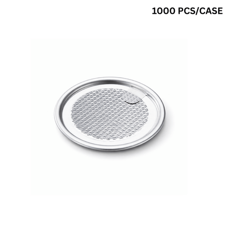 55mm Easy-Peel Foil Lid | Fit 55mm Top Can-Shaped PET Cup (Lid Only) - 1000 pcs