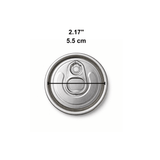 55mm Full-Open Pull Tab Lid | Fit 55mm Top Can-Shaped PET Cup (Lid Only) - size