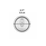 55mm Half-Open Pull Tab Lid | Fit 55mm Top Can-Shaped PET Cup (Lid Only)-size