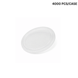55mm Plastic Lid | Fit 55mm Top Can-Shaped PET Cup (Lid Only) - 4000 pcs