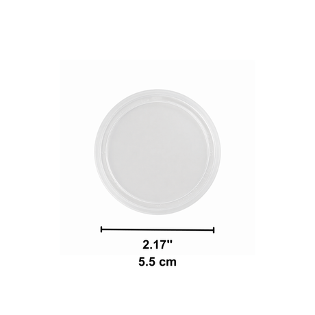 55mm Plastic Lid | Fit 55mm Top Can-Shaped PET Cup (Lid Only) - size
