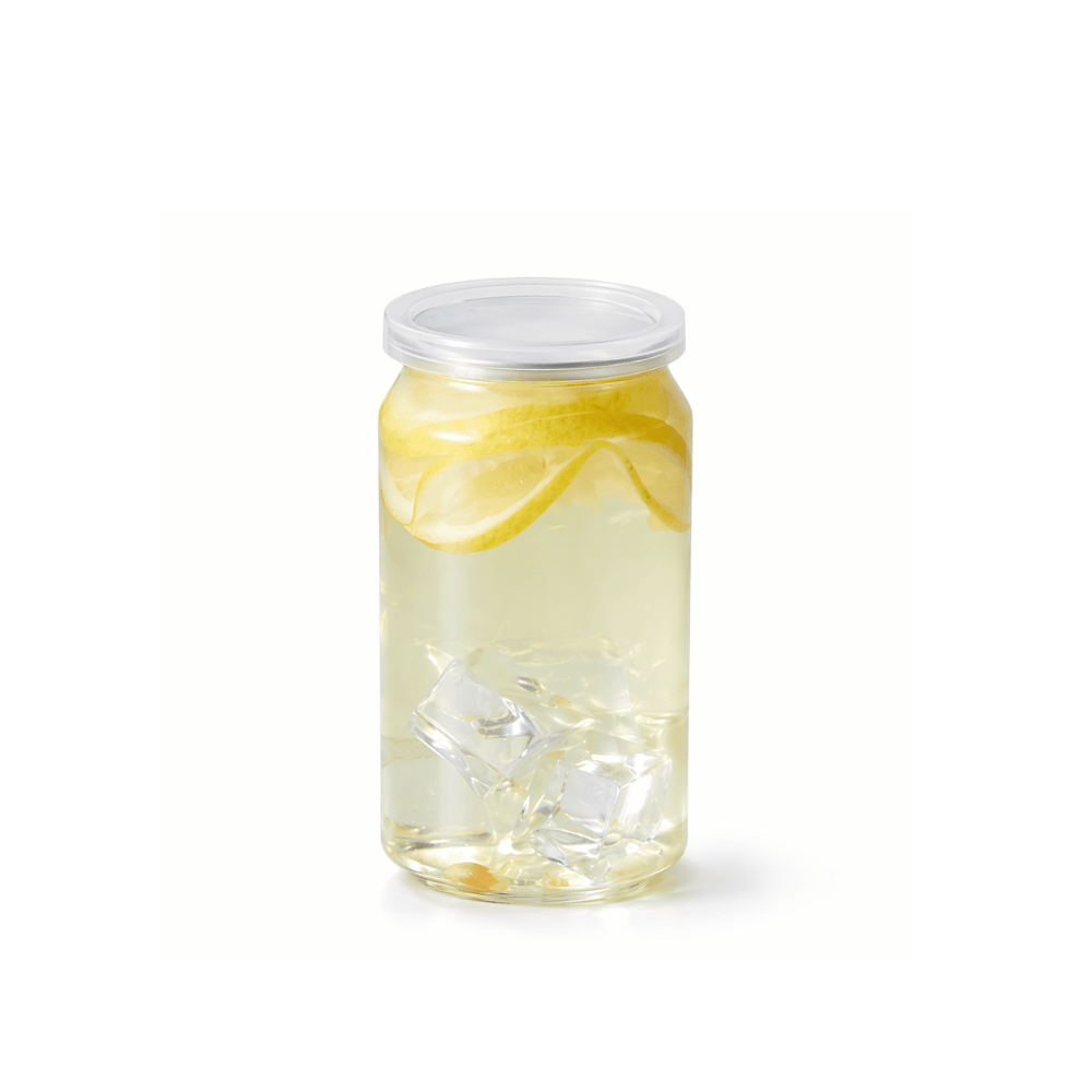 55mm Plastic Lid | Fit 55mm Top Can-Shaped PET Cup (Lid Only) - with cup