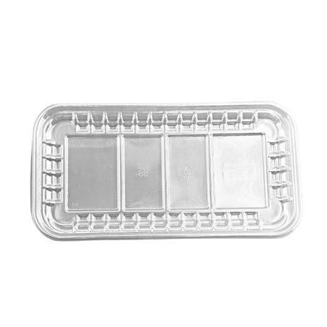 #5S PET Clear Sushi Tray Meat Tray | 9.65x4.72x0.51" - 500 Pcs