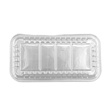 #5S PET Clear Sushi Tray Meat Tray | 9.65x4.72x0.5" - Back