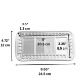 #5S PET Clear Sushi Tray Meat Tray | 9.65x4.72x0.51" - size