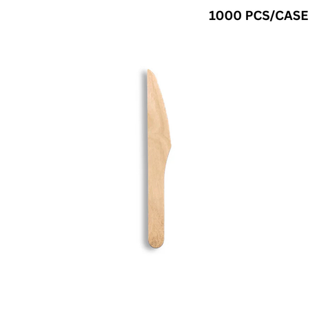 Wooden knife on a white background with '1000 PCS/CASE' text.