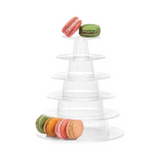 6 Tier Round Macaron Tower Display Stand - 1 Set