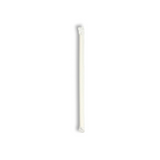 6x210mm diagonal cut white paper straws, eco-friendly biodegradable straws for drinks - individually wrapped 5000 pcs bulk pack