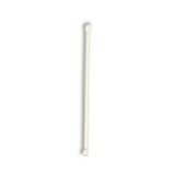 6x230mm diagonal cut white paper straws, eco-friendly biodegradable straws for bubble tea - individually wrapped 5000 pcs bulk pack