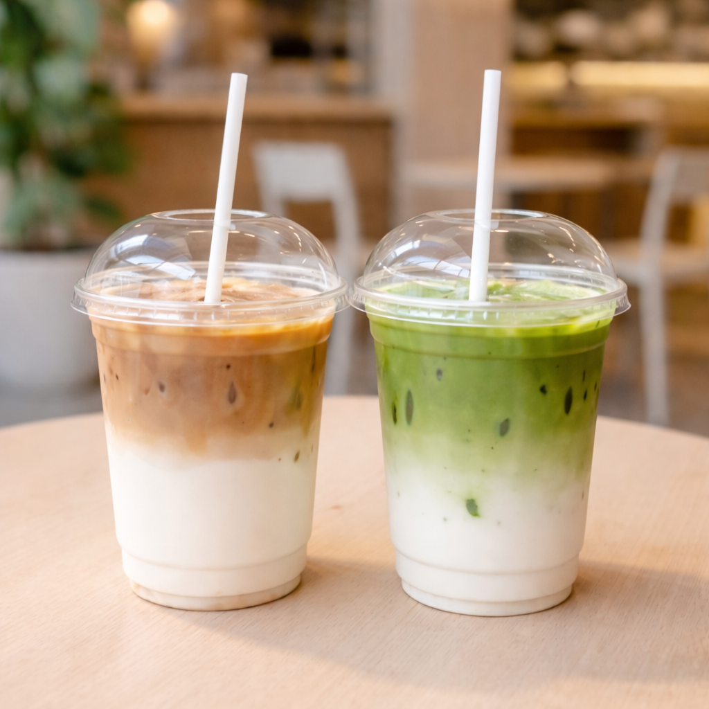 White paper straws bulk packaging for bubble tea shops, smoothies and cafes in Canada