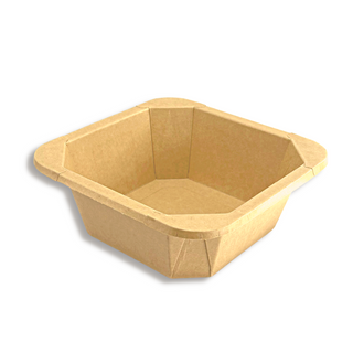 9x6x2.5 Eco-Friendly 2-Compartment Disposable Takeout Box (500