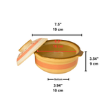 774164 | 7.5" Deep Clay Sand Pot | Donabe Hotpot for Stove & Oven - size