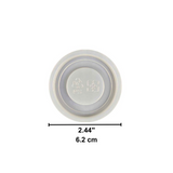 80710 | Plastic 62mm White Flat Lid | Fit 4oz Paper Cup - 1000pcs