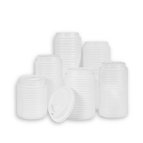 80711 | D80 80mm PP White Round Sip Lid | Fit 80721 6oz Paper Cup - 1000 Pcs