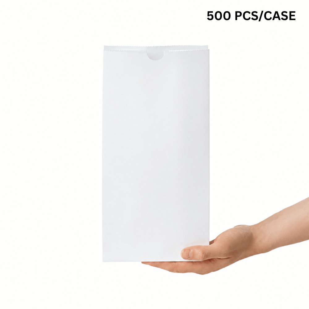 8lb Superwhite Paper Bakery Bag | 6.25x4x12.375" (500 Pcs/Pack)