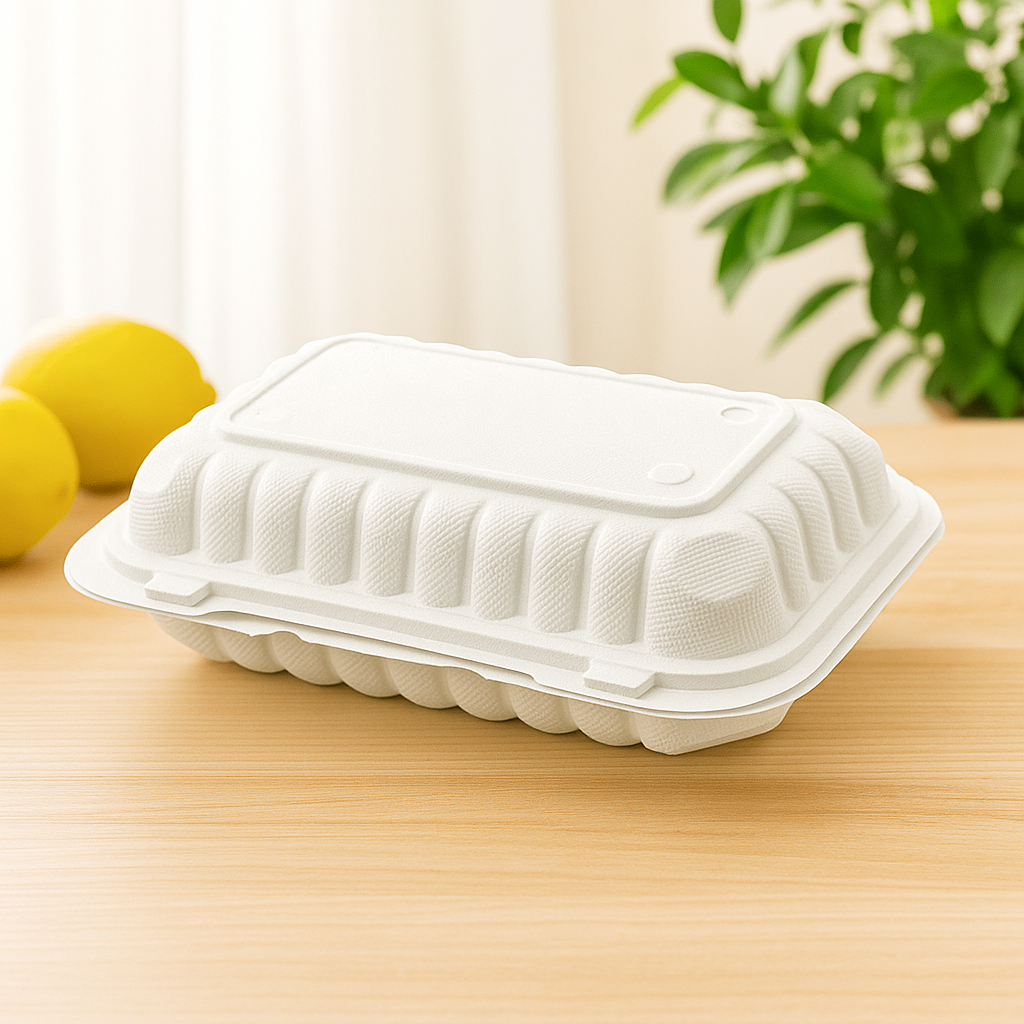 #96 Microwavable PP Rectangular Clamshell Container With Vent Hole