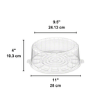 9" Clear Round Cake Container w/ Lid