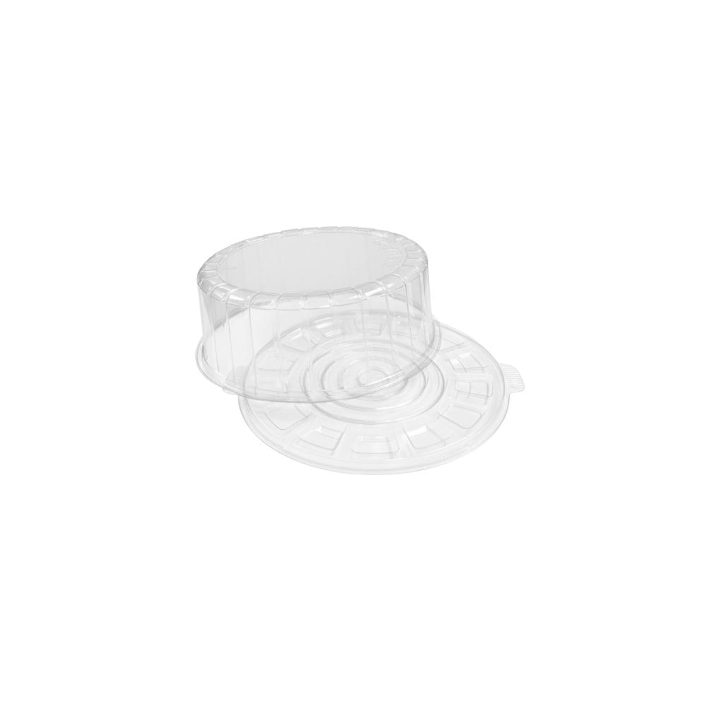 9" Clear Round Cake Container w/ Lid