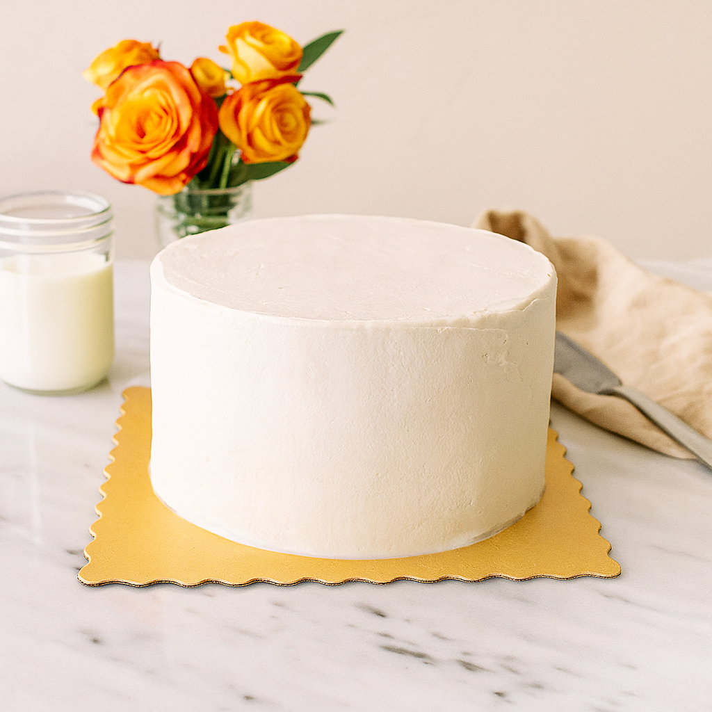 9" Square Thick Golden and Silver Paper Board For Cake