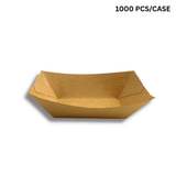 B01-OME-KL100 | 1lb Grease-Proof Kraft Paper Food Tray