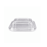 B07-OME-08ST | 8oz PET Clear Anti-fog Hinged Tamper Evident Salad Container - bottom