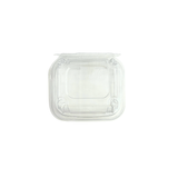 B07-OME-16ST | 16oz PET Clear Anti-fog Hinged Tamper Evident Salad Container - bottom