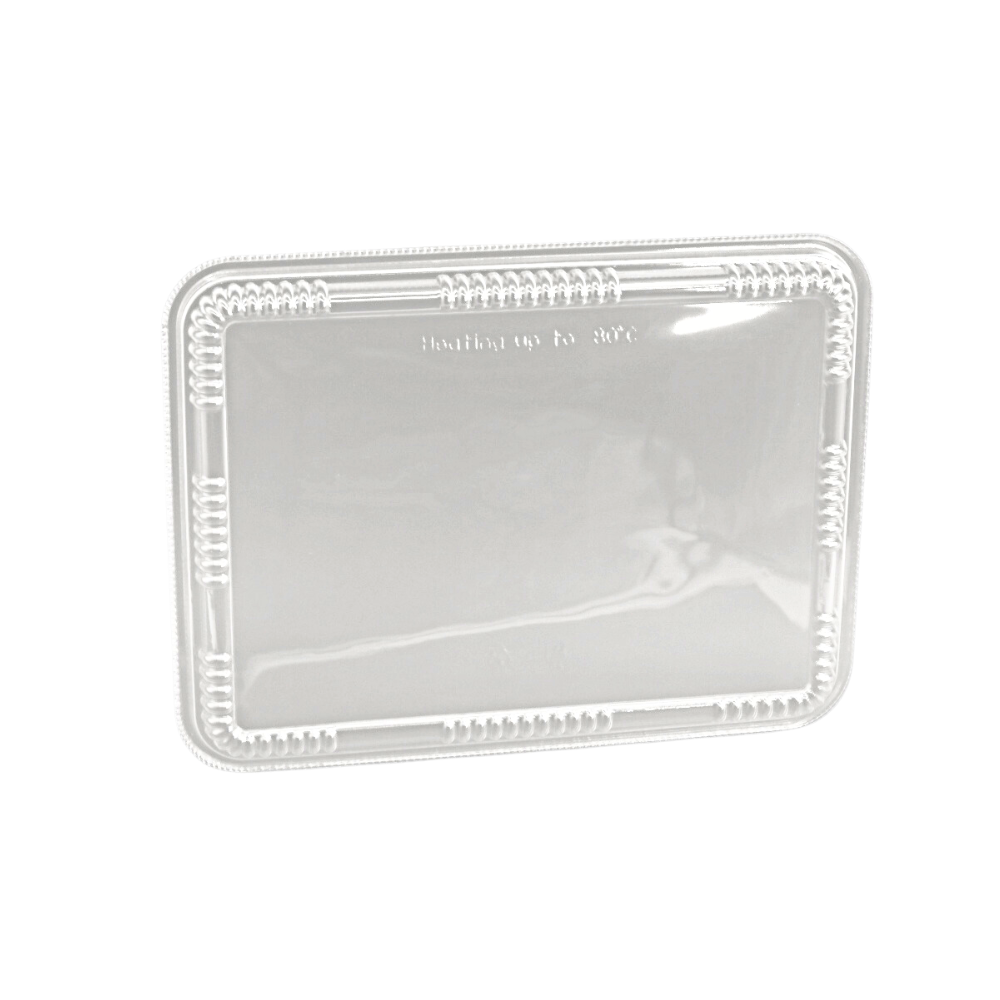 C01-OME-ATCLH32LID | Couvercle rectangulaire transparent | Convient à la boîte Bento à 5 compartiments (couvercle uniquement) - 300 pièces