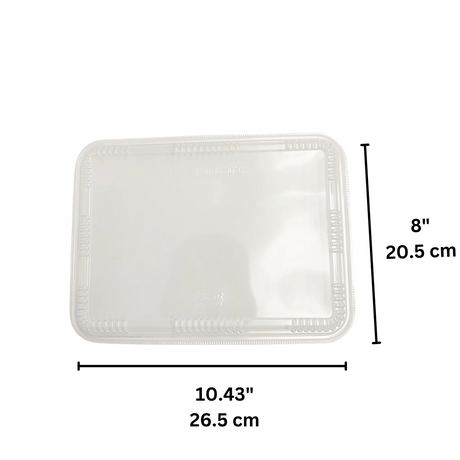 C01-OME-ATCLH32LID | Couvercle rectangulaire transparent 265 x 205 mm | Compatible avec la boîte ATCLH32 (couvercle uniquement) - 300 pièces