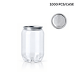 C3 | 8oz Can-Shaped Clear PET Cup W/ Easy-Peel Foil Lid (1000 Pcs/Case)