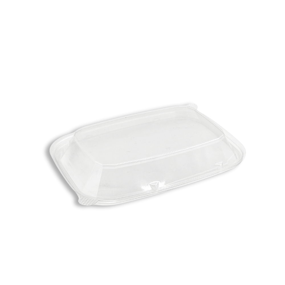 CM325 Clear PET Rectangular Container W/ Lid | 6.18x4.61x1.57" - 500 Sets