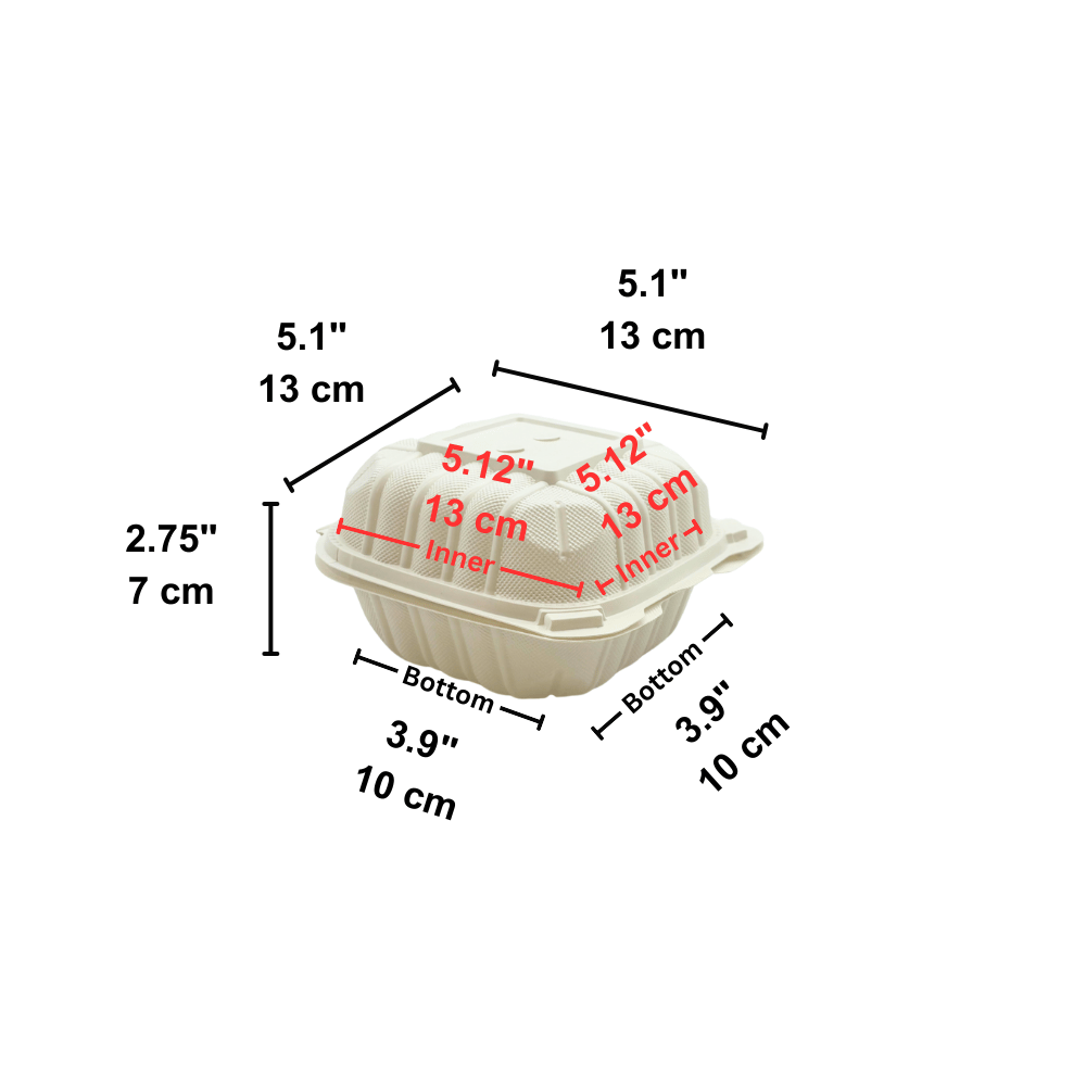 CY-51 | Microwavable PP Clamshell Container W/ Vent Hole
