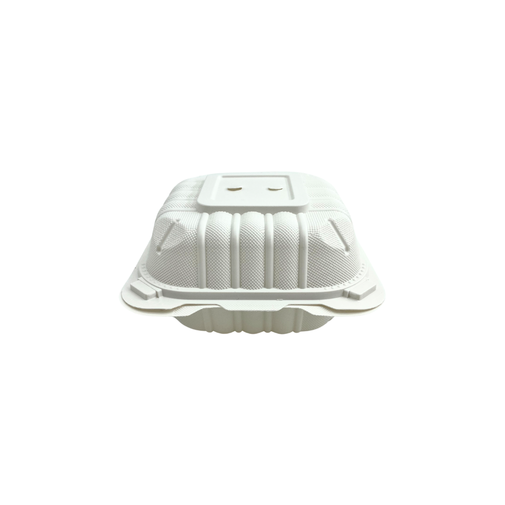CY-61 | Microwavable PP Clamshell Container W/ Vent Hole | 5.6x6x3"-front