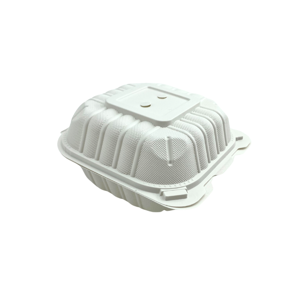 CY-61 | Microwavable PP Clamshell Container W/ Vent Hole | 5.6x6x3"