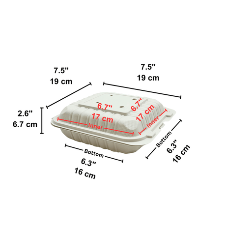 CY-71 | Microwavable PP Clamshell Container W/ Vent Hole