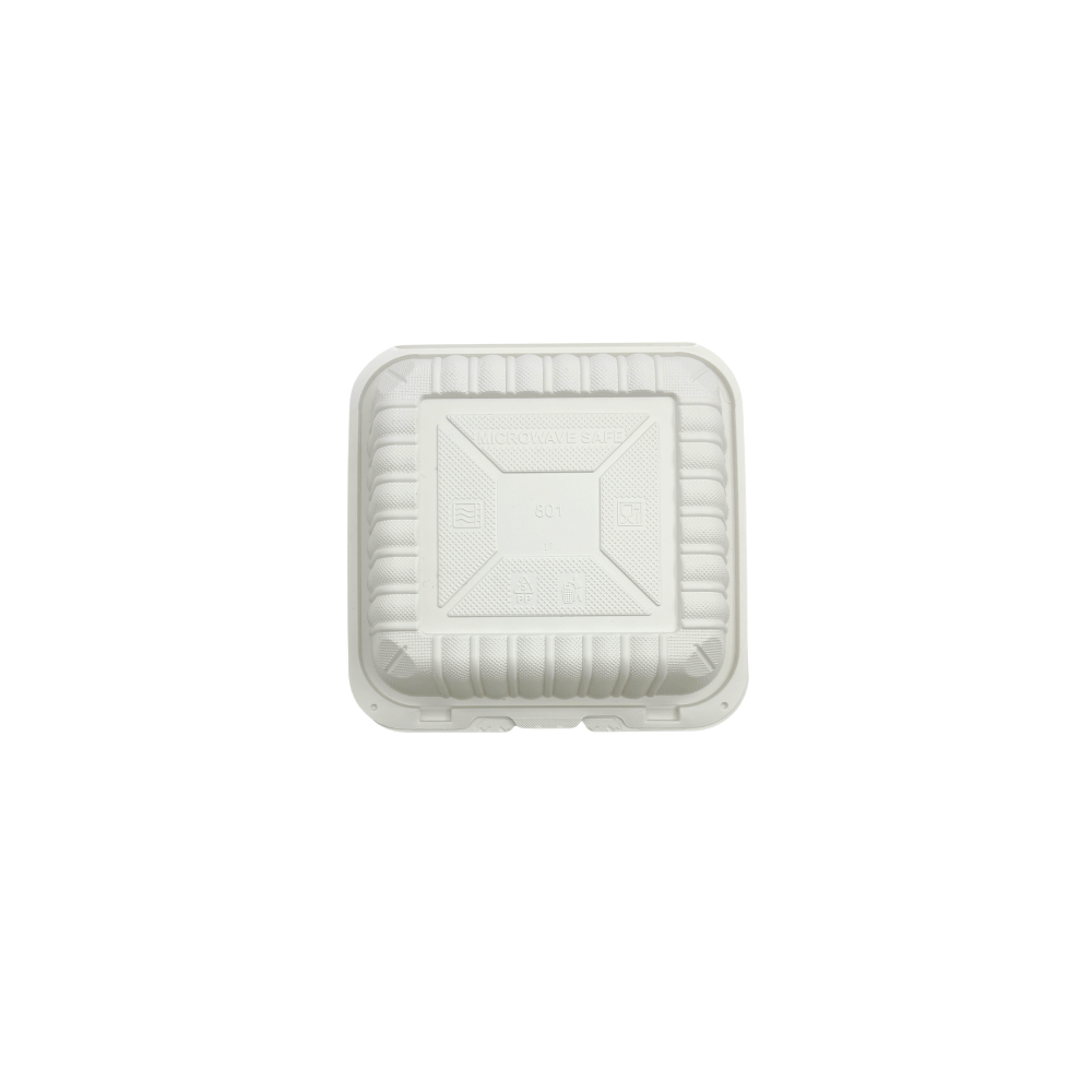CY-81 | Microwavable PP Square Clamshell Container W/ Vent Hole