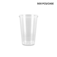 16oz clear PP bubble tea cups with 90mm top, BPA-free disposable cold drink cups for cafes - 500 pcs bulk pack