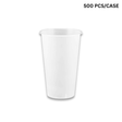 16oz frosted PP bubble tea cups with 90mm top, BPA-free disposable cold drink cups for cafes - 500 pcs bulk pack