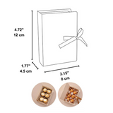 Christmas Magic Book Shaped Candy Gift Box | Red Santa or Green Leaf – size