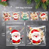 [Xmas Pre-sale] Christmas OPP Bags Cookie Gift Bags | 5 Mixed Designs | 3 Sizes - 100 Pcs