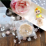 Clear Cherry Blossom Self Adhesive OPP Bag Cellophane Treat Bag | 7x11" - 50 Pcs