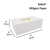 Custom Printed Cake Paper Box Pastry Box - 9x6x3"