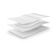 DLAC40 | 4x6.5" White Dri-Loc Pad Meat Absorbent Pad - Layer