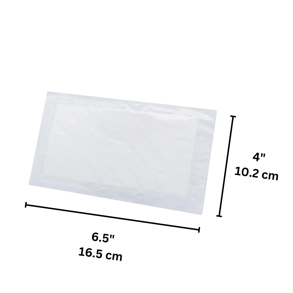 DLAC40 | 4x6.5" White Dri-Loc Pad Meat Absorbent Pad - Size
