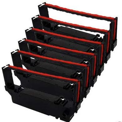 ERC38 B/R Compatible Printer Ribbon Black/Red - 6 Ribbons