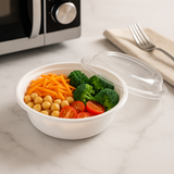 F-6016 | TD 16oz PP White Round Container With Lid (No hole)